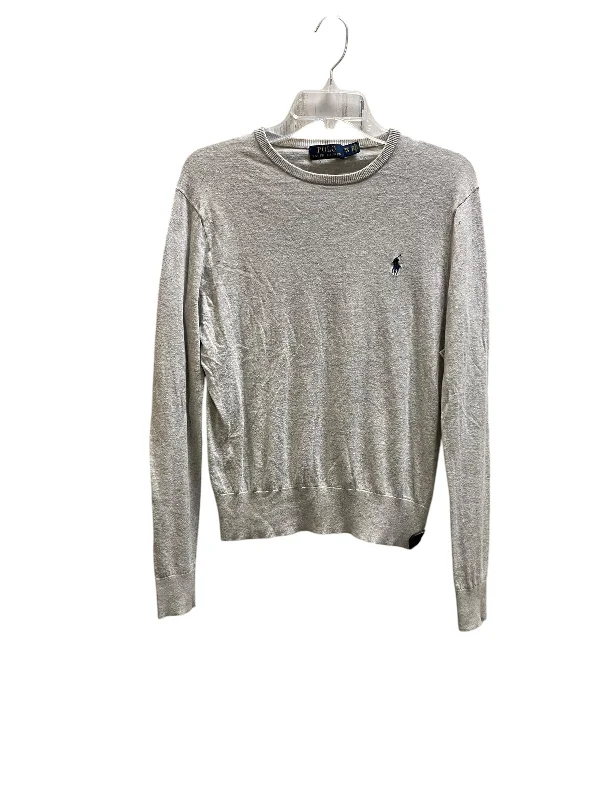 Timeless Minimalist Top Long Sleeve By Polo Ralph Lauren In Grey, Size: Xs