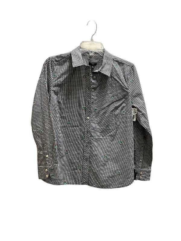 Contemporary Rugged Top Long Sleeve By Talbots In Black, Size: M
