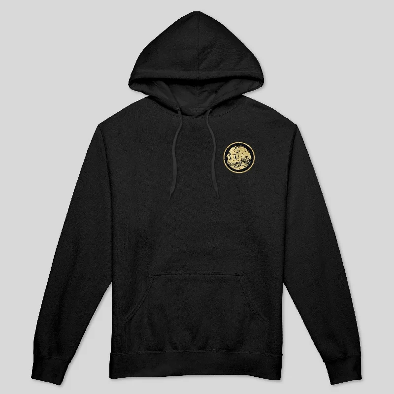 Monochrome Urban FISH FACTORY PATCH HOODIE