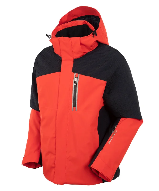 Sophisticated Rugged Men's Steven Waterproof Stretch Jacket with Removable Hood
