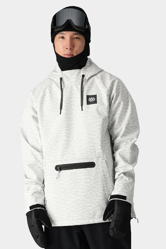 Edgy Monochrome 686 Men's Waterproof Hyperchromic Pullover Hoody