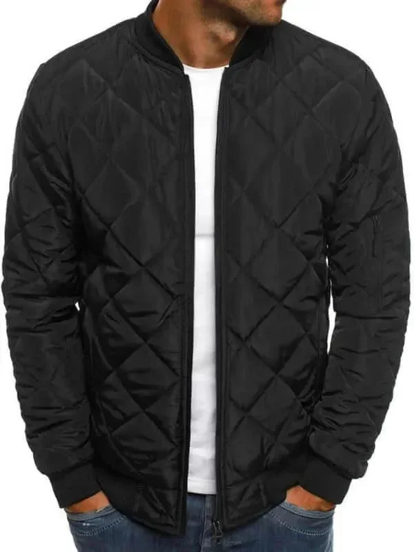 Smart Timeless Diamond Pattern Men Jacket