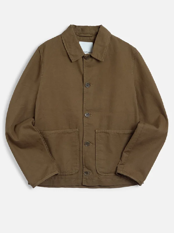 Effortless Rugged YMC Groundhog Jacket in Olive