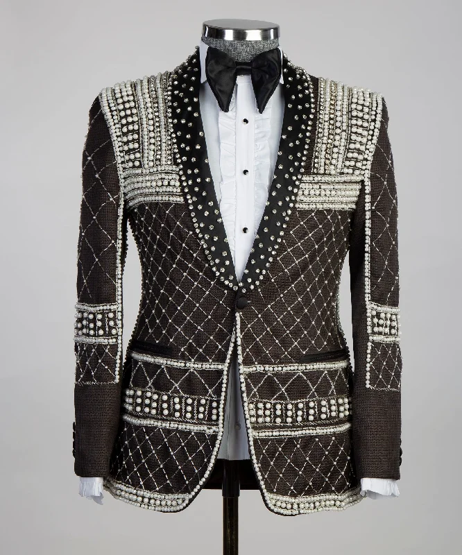 Casual Contemporary Shining Golden Tuxedo