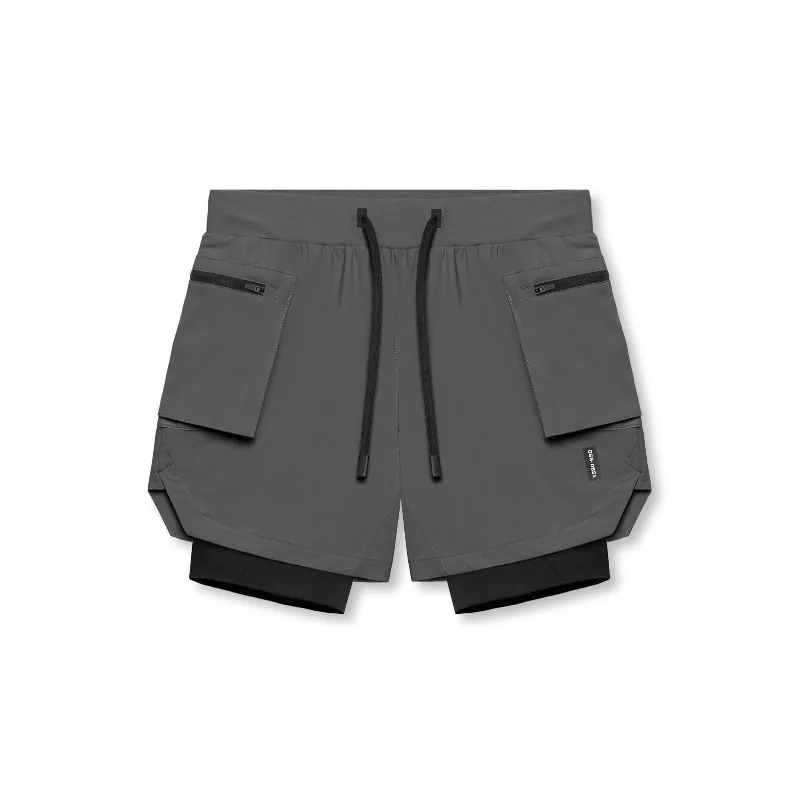 0651. Tetra-Lite® 5" Liner Cargo Short - Space Grey