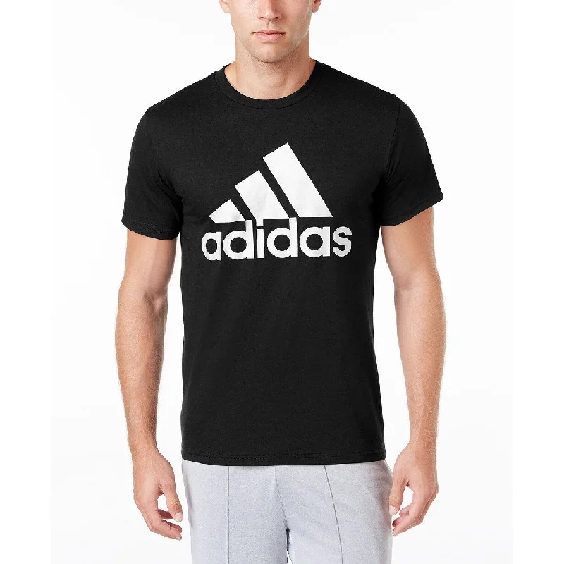 Adidas Men's Badge Of Sport Classic T-Shirt Black Size XX-Large - Xxlrg