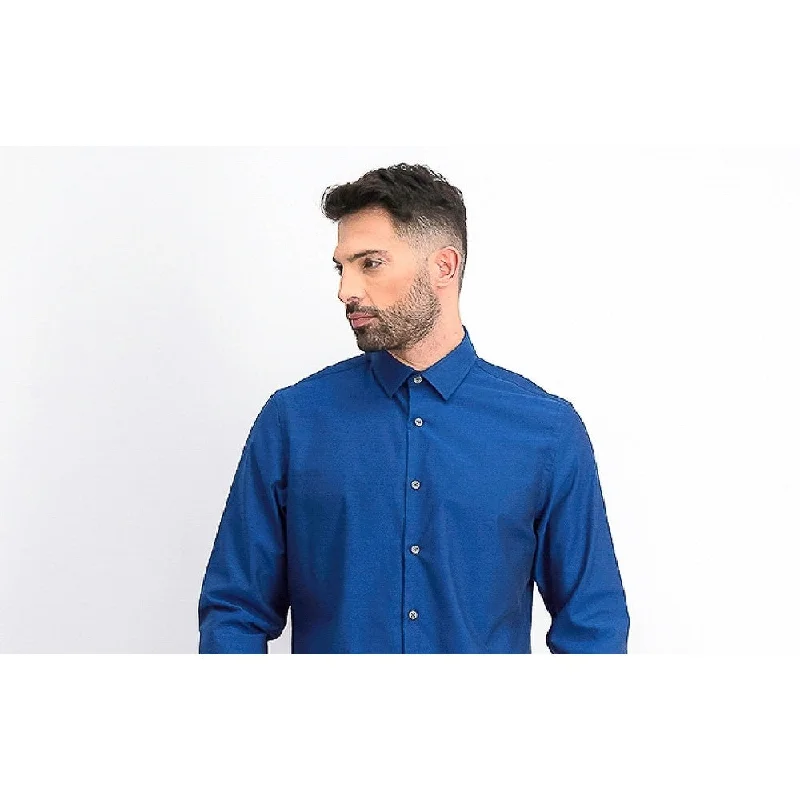 Alfani Men's Classic-Fit Solid Shirt Blue Size Extra Large - X-Large