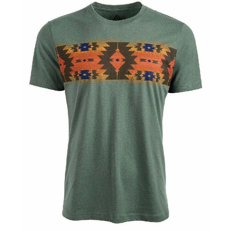 American Rag Men's Geometric Print T-Shirt Green SIze Extra Large