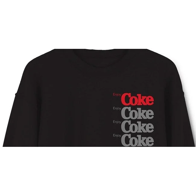 Coke Men's Graphic Sweatshirt Black Size Xx-Large