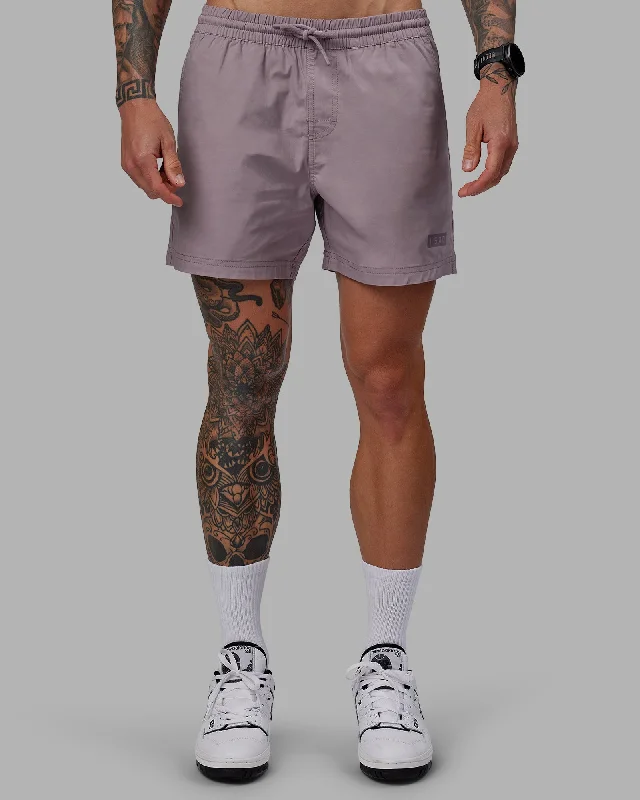 Daily 5" Shorts - Grey Purple