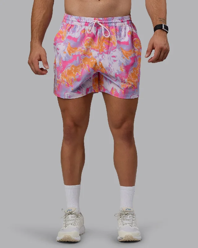 Daily 5" Swim Shorts - React Pink-Orange