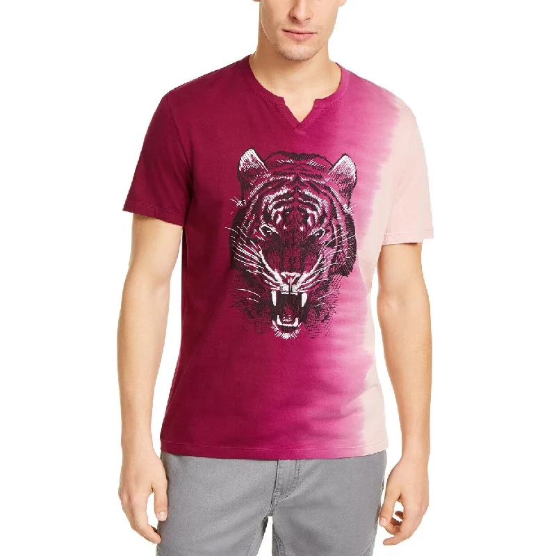 INC International Concepts Men's Jennings Tiger T-Shirt Purple Size M - Medium