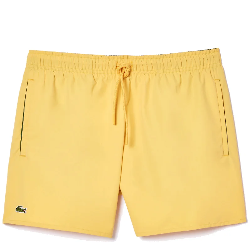 Lacoste Lightweight Swim Shorts Yellow / Green