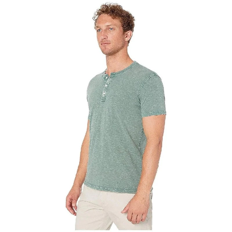 Lucky Brand Men's Stonewashed Henley Green Size Large