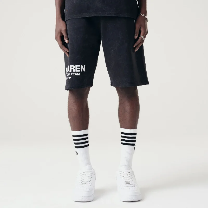 McLaren Racing Washed Pack Black Oversized Shorts