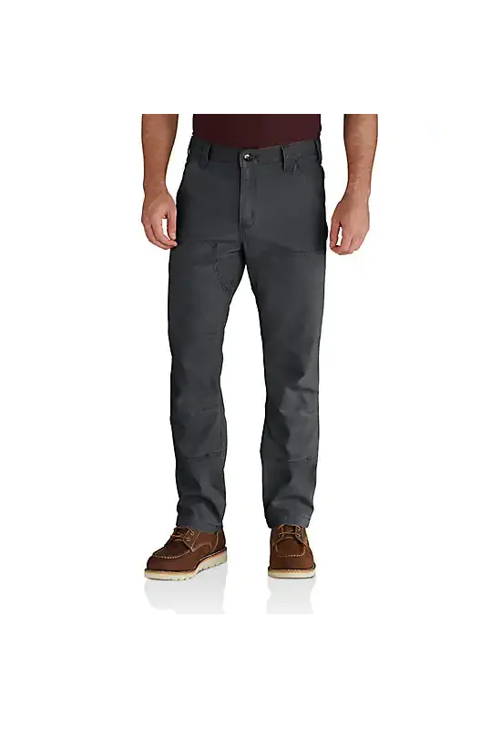 Men's Rugged Flex Relaxed Fit Canvas Double-Front Utility Work Pant