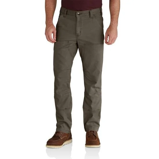 Men's Rugged Flex Relaxed Fit Canvas Double-Front Utility Work Pant