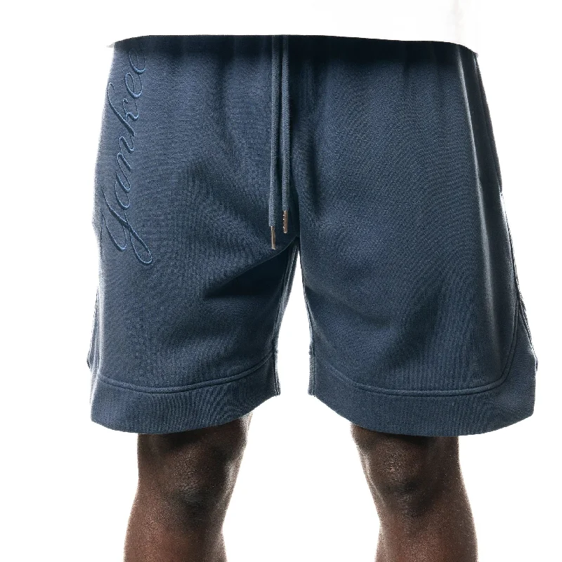 New York Yankees New Era Australia Dark Blue Fleece Shorts