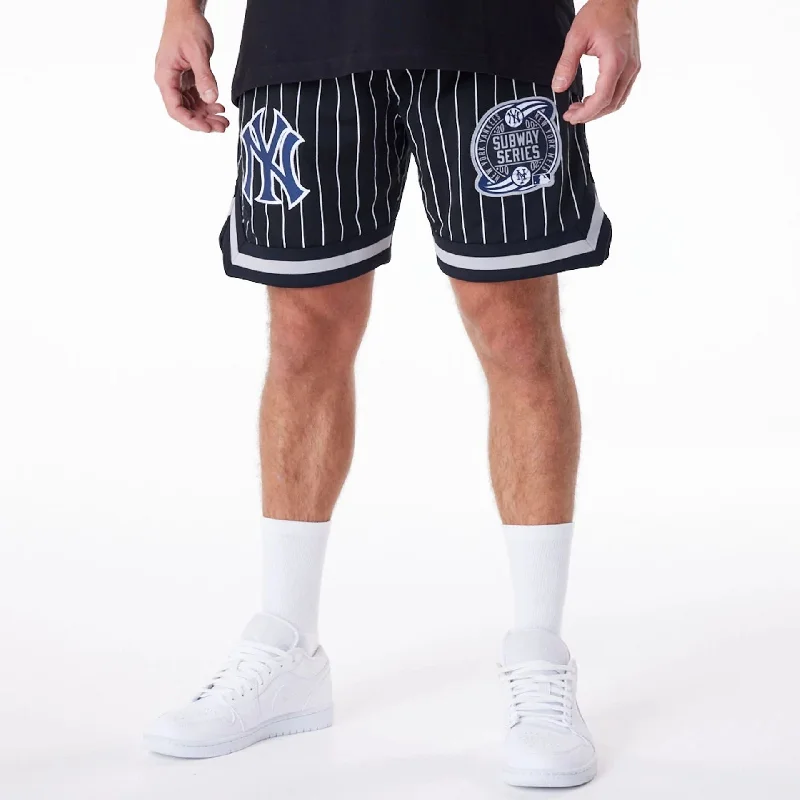 New York Yankees Pinstripe New Era Australia Black Shorts