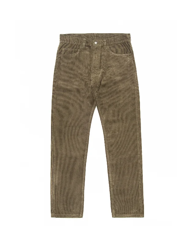 PINCORD 5-POCKET PANTS - BROWN