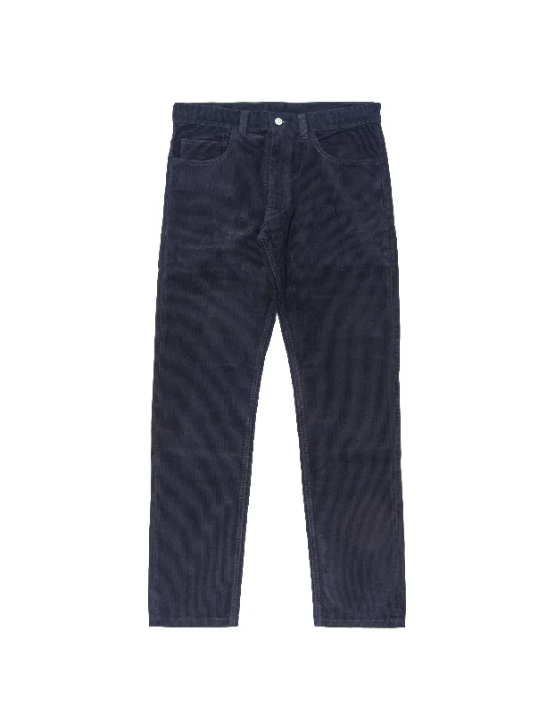 PINCORD 5-POCKET PANTS - NAVY