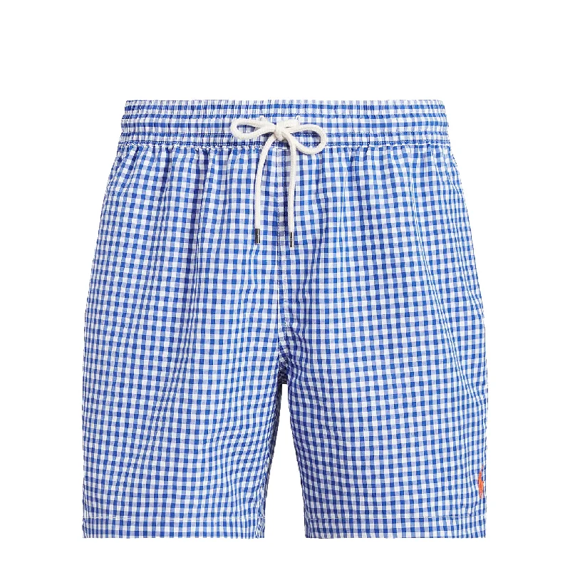 Polo Ralph Lauren 14.6 cm Traveller Classic Swimming Trunk Cruise Royal Gingham