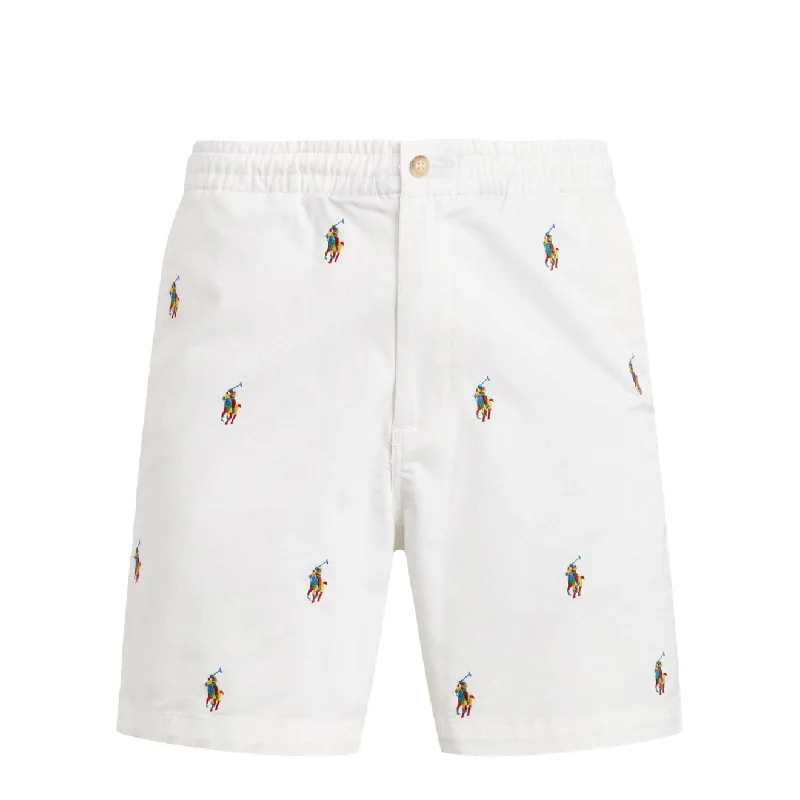 Polo Ralph Lauren 15 cm Polo Prepster Stretch Chino Short White Embroidery