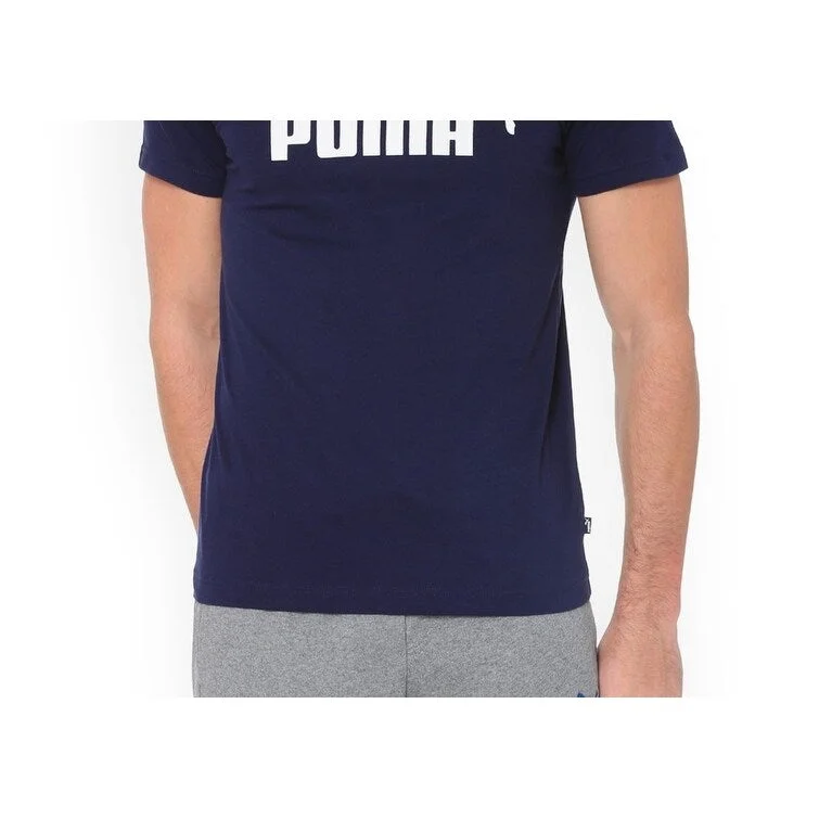 Puma Men's Logo T-Shirt Navy Size XX Large - XX-Large