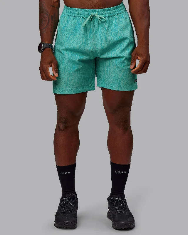 Rep 7" Performance Shorts - Topographic Cockatoo-Blue Bird