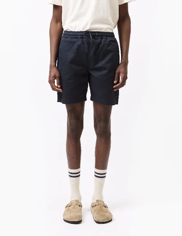 Universal Works Beach Shorts (Twill) - Navy Blue