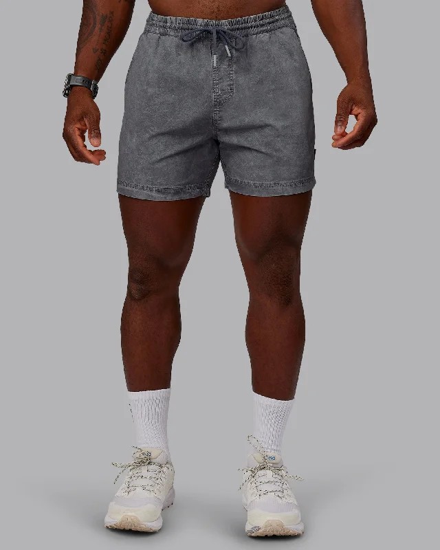 Washed Daily 5" Shorts - Circular Grey