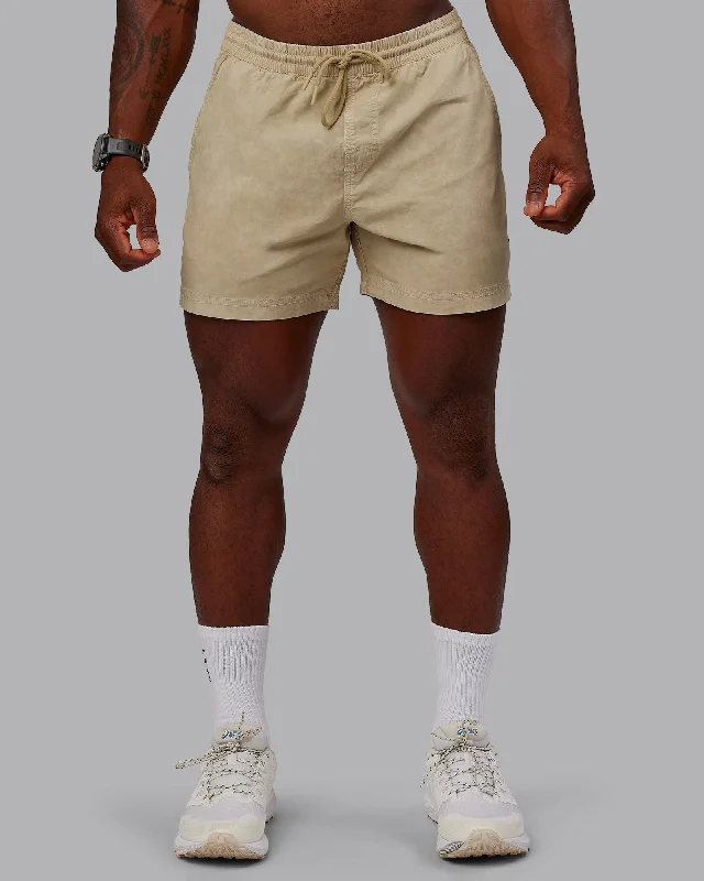 Washed Daily 5" Shorts - Pale Khaki