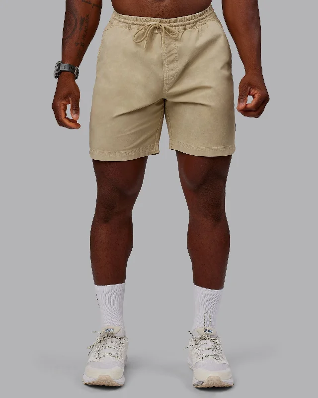 Washed Daily 7" Shorts - Pale Khaki