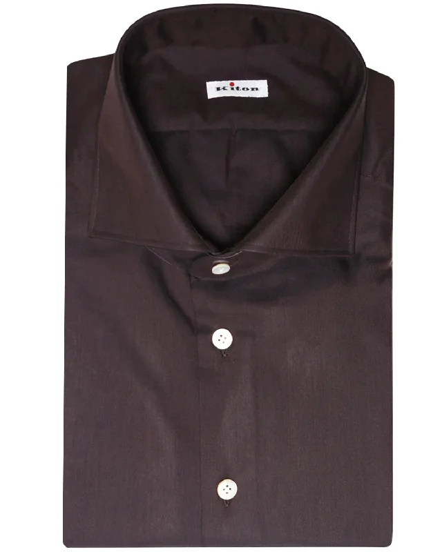 Chocolate Cotton Blend Sportshirt