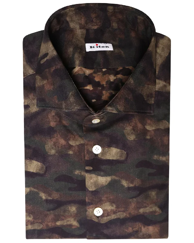 Muted Camo Cotton Sportshirt