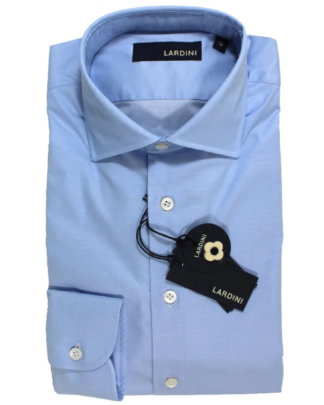 Lardini Dress Shirt Blue - Spread Collar 43 - 17