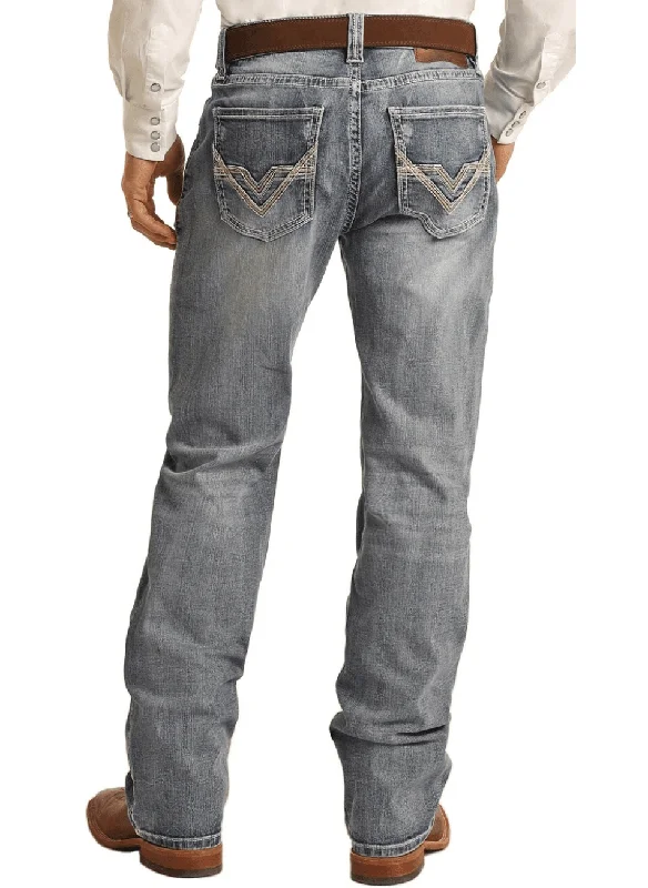 Rock & Roll Cowboy Men's Double Barrel Relaxed Fit Straight Jean M0S3569