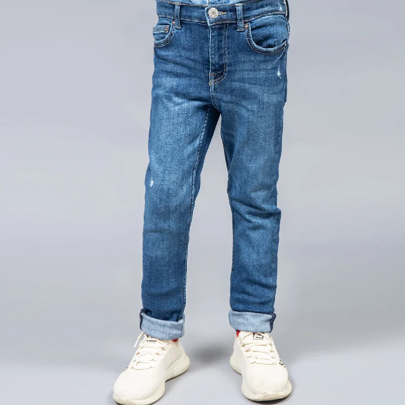 Denim Boys Pant (Dark Blue)