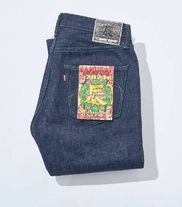 SAMURAI JEANS S500XX21OZ-24T YEAR OF THE DRAGON / 21OZ REGULAR STRAIGHT JEANS MID RISE