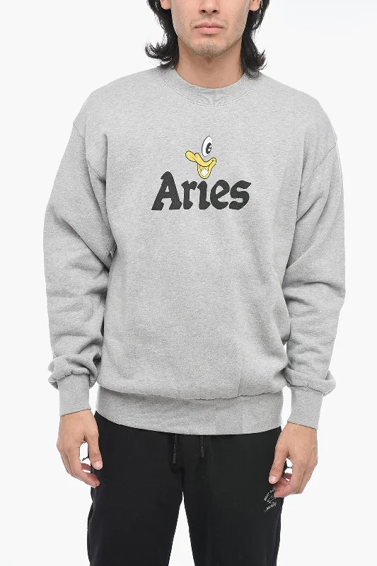 Aries Printed DUCK Crewneck Sweater