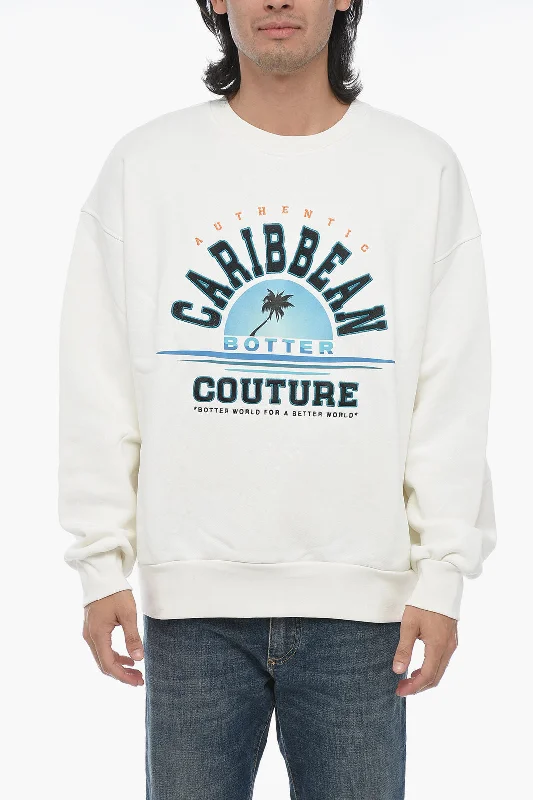 Botter Brushed Cotton Embroidered Crewneck sweater