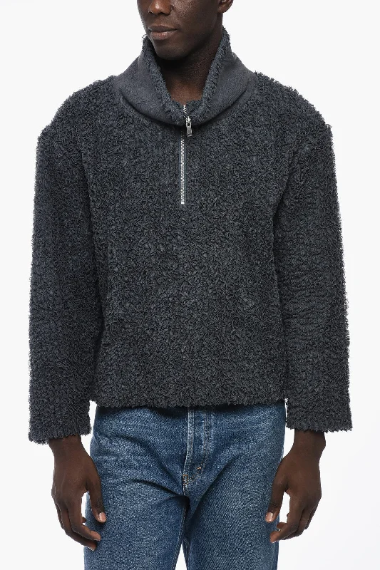 Craig Green Textured Fabric Sweater with Zip Frontal