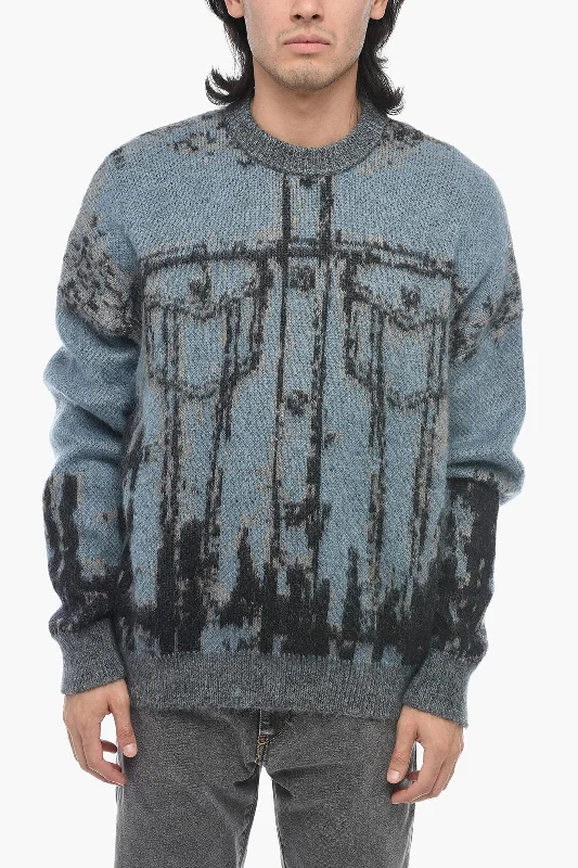 Diesel Wool Blend K-PATMOS MAGLIA Crewneck Sweater