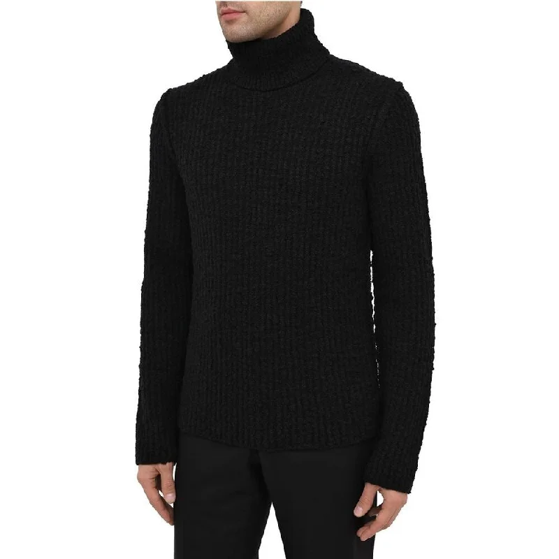 Dolce & Gabbana Black Wool Men's Sweater