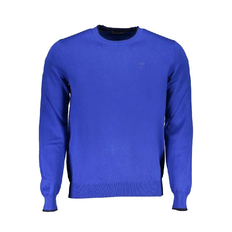 North Sails Blue Cotton Men's Sweater