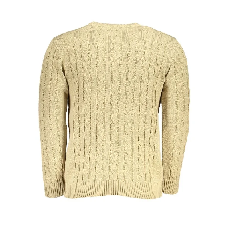 U.S. Grand Polo Beige Fabric Men's Sweater