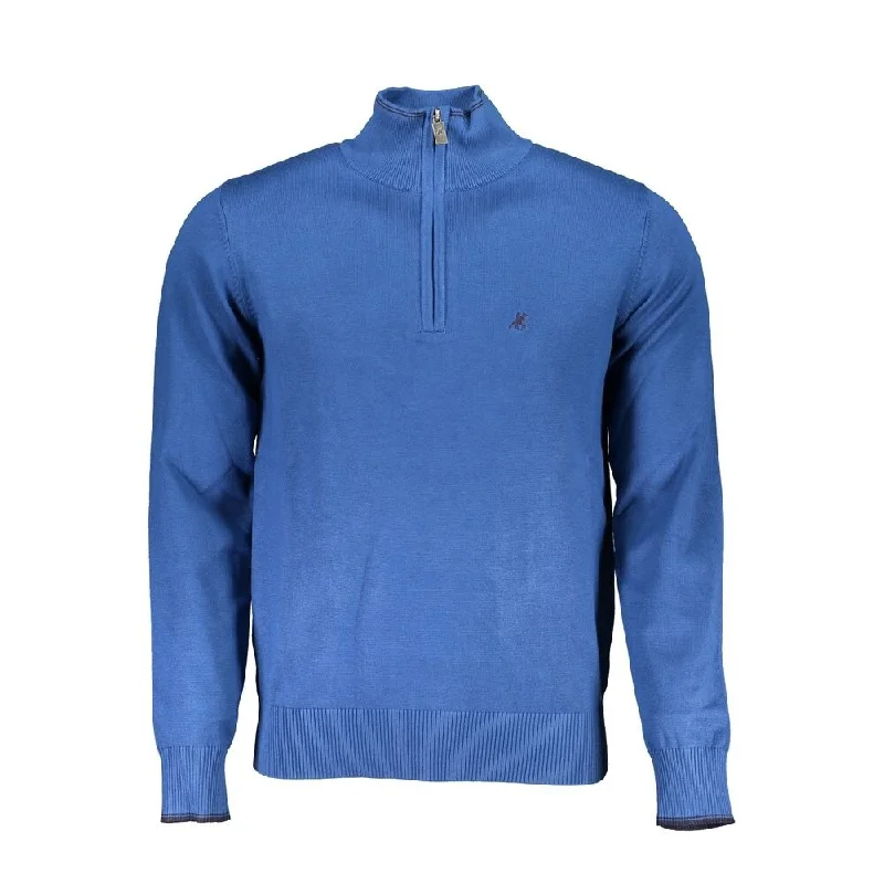 U.S. Grand Polo Blue Nylon Men's Sweater