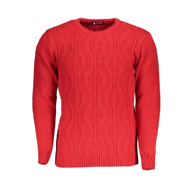 U.S. Grand Polo Red Fabric Men's Sweater