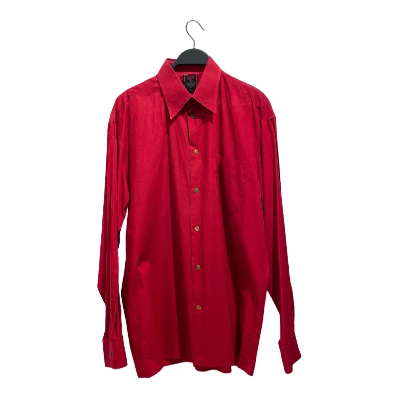 Jean Paul GAULTIER CLASSIQUE///LS Shirt/48/Cotton/RED//Plain/M [Designers] Essentials/