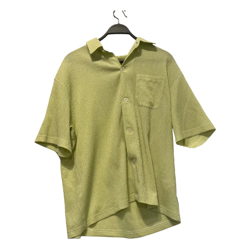 STUSSY/Shirt/M/Cotton/GRN/Crinkled